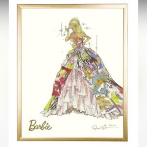 Barbie.Generations of Dreams..Barbie Limited Edition Print Framed Bronze Frame..